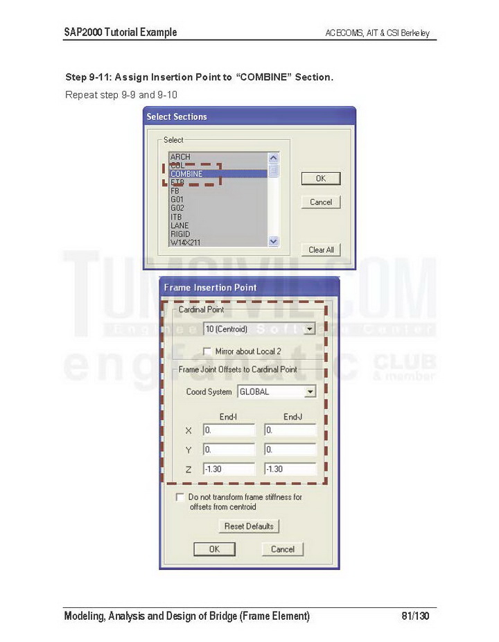 คู่มือ Analysis and Design of Bridge โดย SAP2000 Bridge