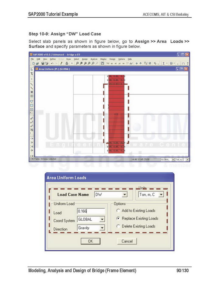 คู่มือ Analysis and Design of Bridge โดย SAP2000 Bridge